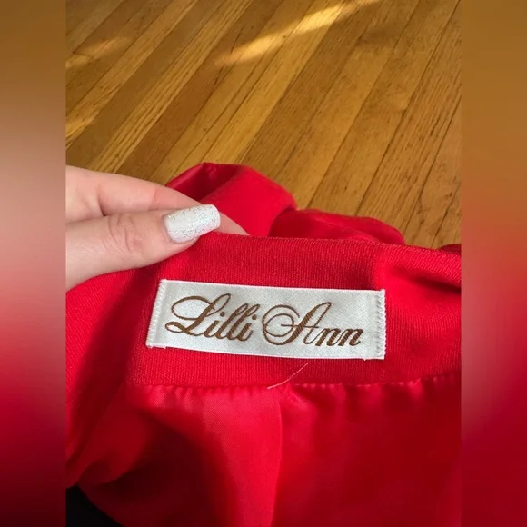 80s does 40s Vintage Lilli Ann Red Blazer - Picture 7 of 11